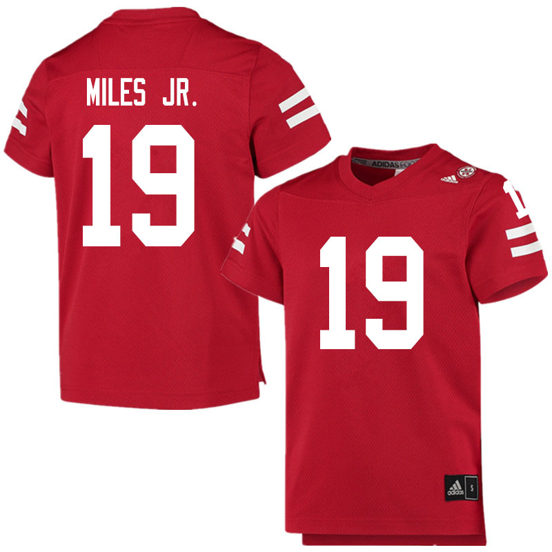 Men #19 Barron Miles Jr. Nebraska Cornhuskers College Football Jerseys Sale-Scarlet